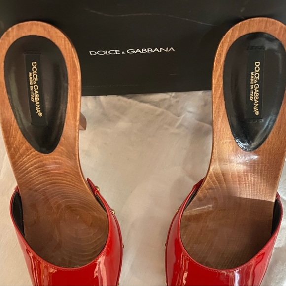 ‼️DOLCE GABBANA 💥PUMPS sandals‼️HOT RED‼️❤️❤️EUC, USED ONCE. VERY SEXY‼️ - Picture 5 of 8